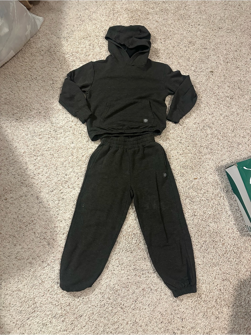 Mondetta Black Kids Hoodie & Joggers Sweat Set